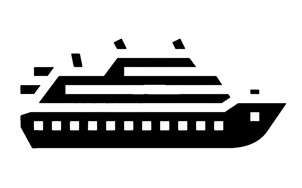 Cruise ship icon